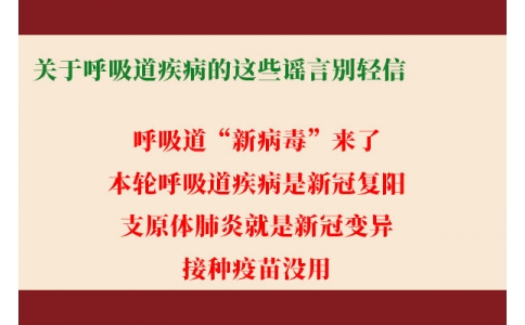 關(guān)于呼吸道疾病的這些謠言別輕信！